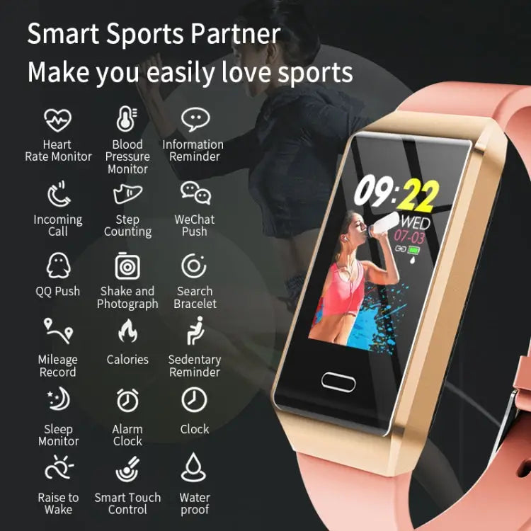 X9 1.14 inches TFT Screen Smart Bracelet IP67 Waterproof Support Step Counting / Call Reminder / Heart Rate Monitoring