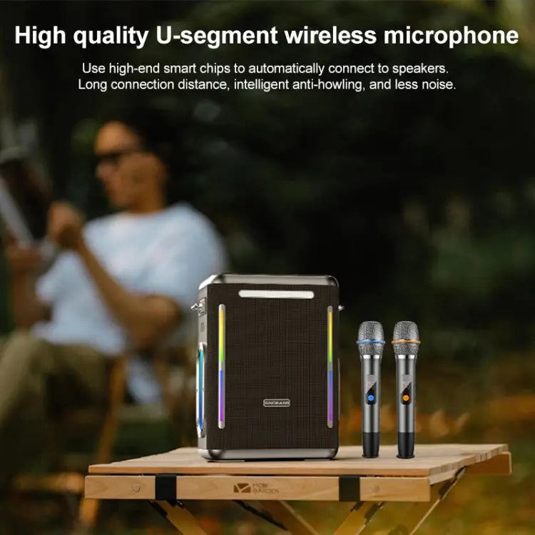 XDOBO SINOBAND Party 1981 300W Outdoor Portable TWS Bluetooth Speaker with LED Colorful Light SINOBAND Party 1981