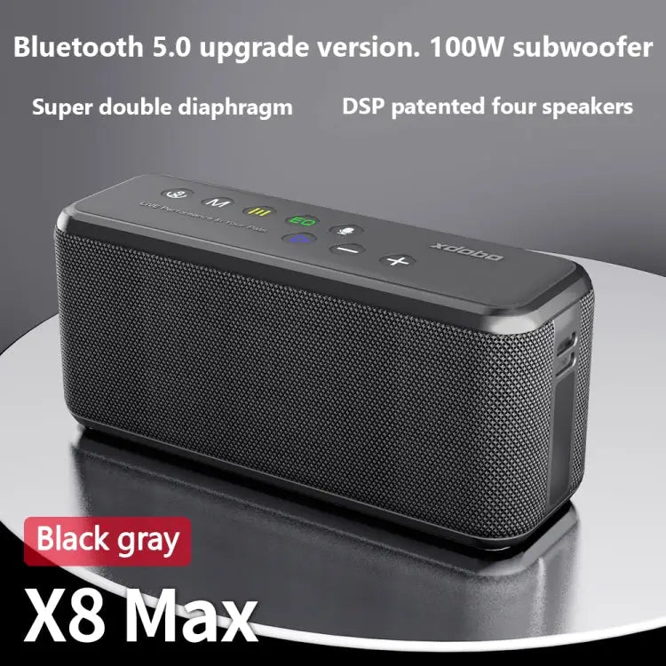 XDOBO X8 Max 100W Wireless Bluetooth Speaker Outdoor Subwoofer Support TWS & TF Card & U Disk X8 Max - X8 Max - Apple