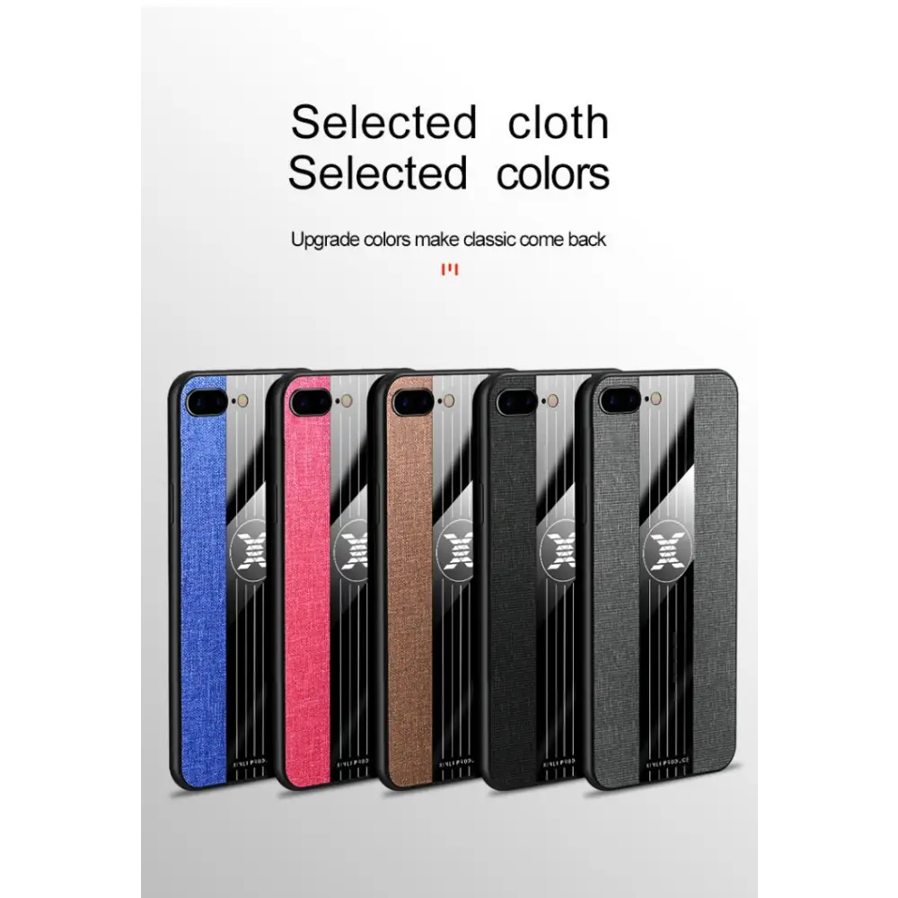 XINLI Stitching Cloth Textue Shockproof TPU Protective Case For iPhone SE 2022 / SE 2020 & 8 & 7 For iPhone 8 Plus & 7