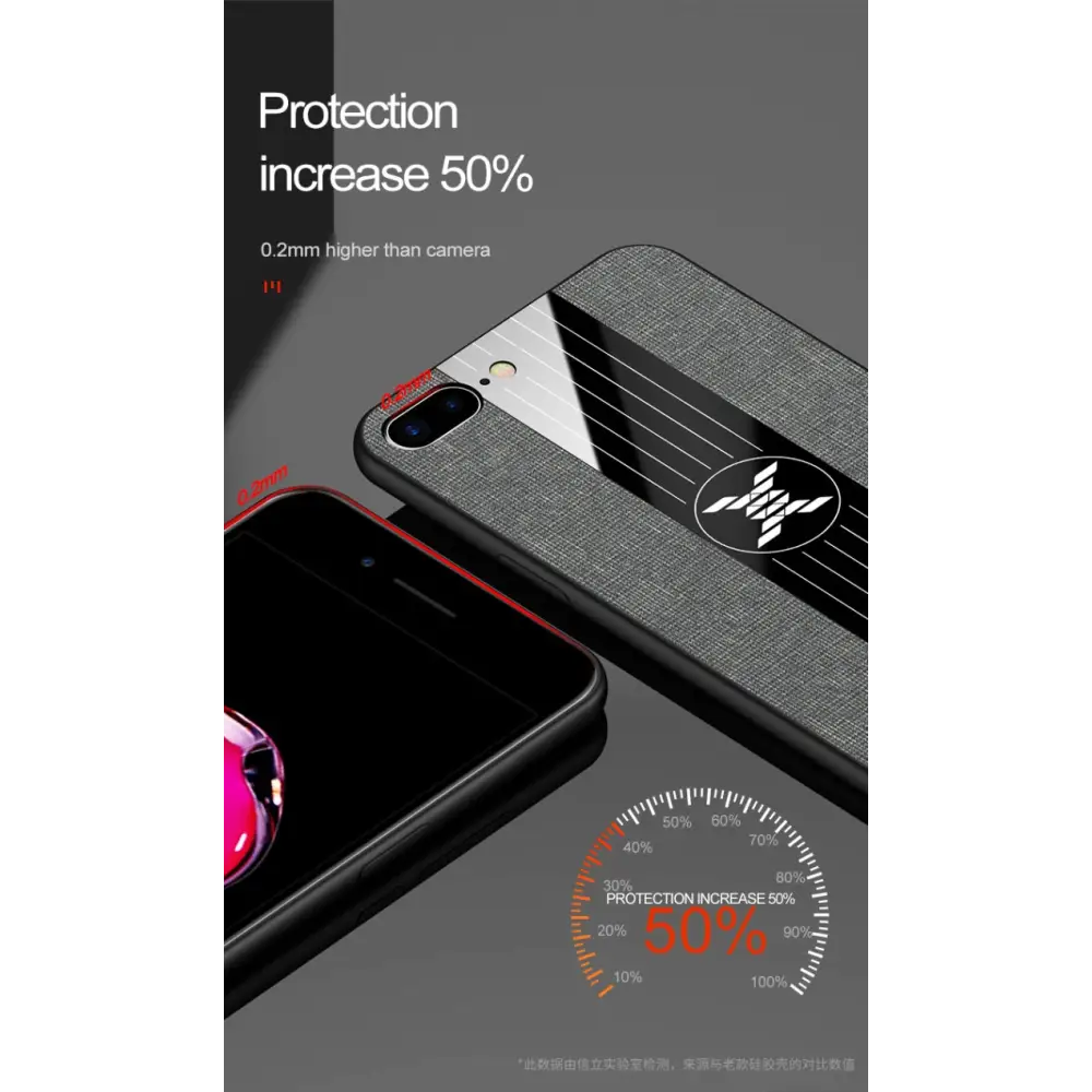 XINLI Stitching Cloth Textue Shockproof TPU Protective Case For iPhone SE 2022 / SE 2020 & 8 & 7 For iPhone 8 Plus & 7