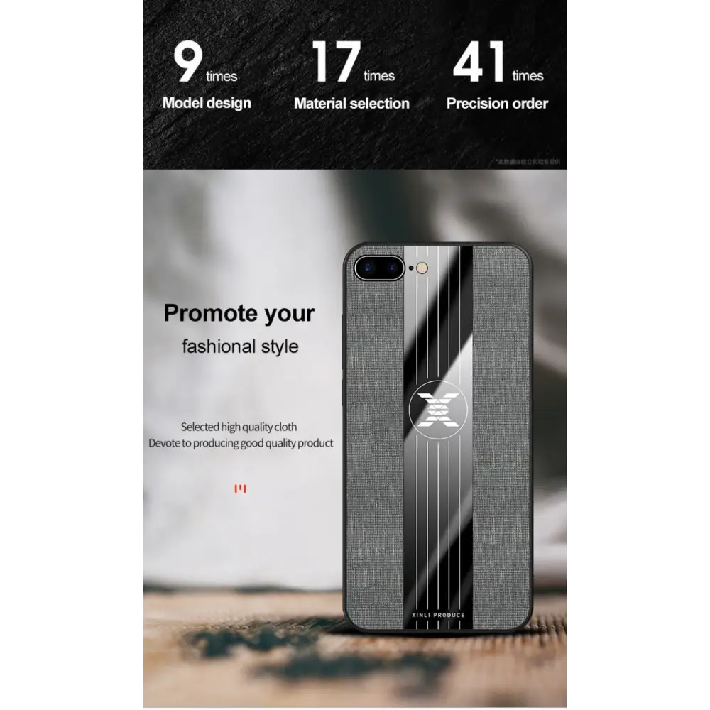 XINLI Stitching Cloth Textue Shockproof TPU Protective Case For iPhone SE 2022 / SE 2020 & 8 & 7 For iPhone 8 Plus & 7