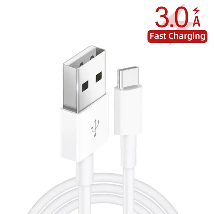 XJ-015 3A USB Male to Type-C / USB-C Male Fast Charging Data Cable Length: 2m - 2m