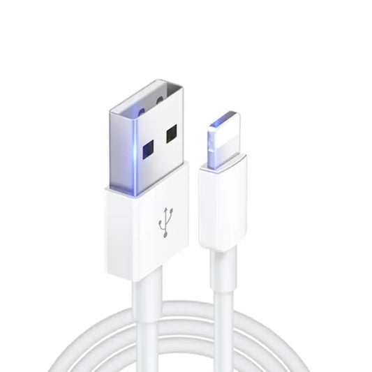 XJ-018 3A USB Male to 8 Pin Male Fast Charging Data Cable Length: 2m - 2m