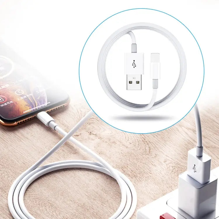 XJ-51 3A USB to 8 Pin Fast Charging Cable for iPhone 12 Series Length: 2m - 2m