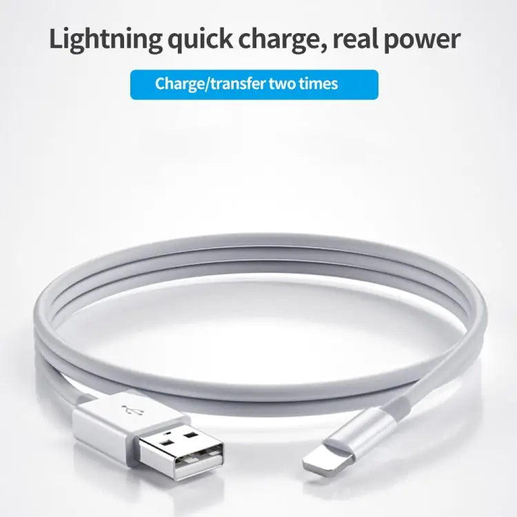 XJ-51 3A USB to 8 Pin Fast Charging Cable for iPhone 12 Series Length: 2m - 2m