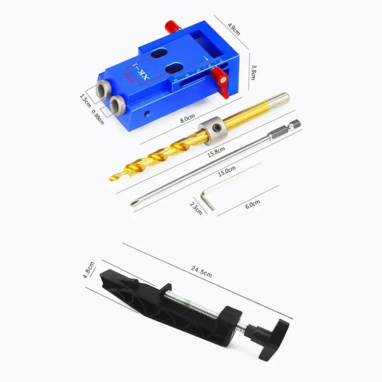 XK-1 C Aluminum Alloy Woodworking Oblique Hole Locator Woodworking Punch Tool XK-1 C - XK-1 C