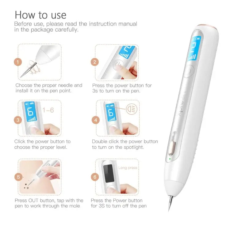 XPREEN XPRE051 Professional Wireless Rechargeable Mole Freckle Dark Spots Tattoo Wart Removal Pen Skin Tag Spot Eraser