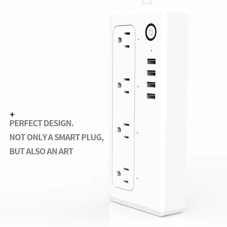 XS-A24 WiFi Smart Power Plug Socket Wireless Remote Control Timer Power Switch with USB Port Compatible with Alexa