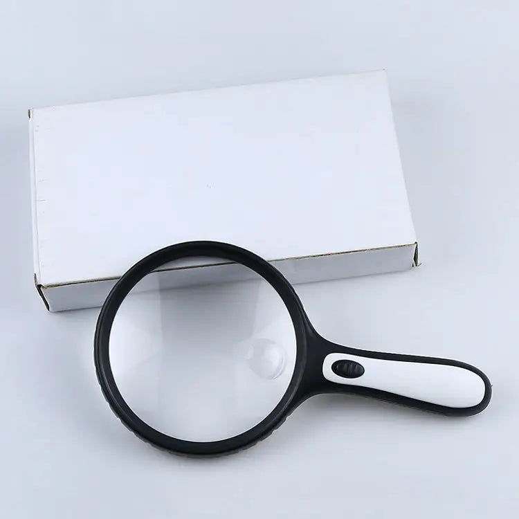 XT-4986E Handheld With Light Magnifier 10 Times Acrylic Lens Portable Magnifying Glass XT-4986E - XT-4986E