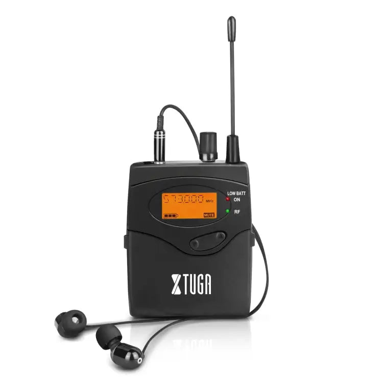 XTUGA IEM1200 Wireless Receiver Bodypack Stage Singer Ear Monitor System - Receiver Bodypack