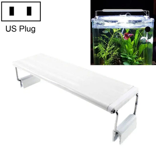 XY-60K Three Rows Aquarium Glass Fish Tank LED Aquatic Bracket Lamp US Plug XY-60K Three Rows - XY-60K Three Rows