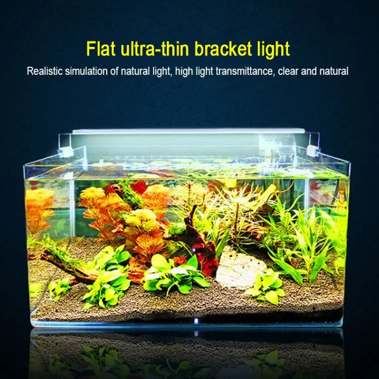 XY-60K Three Rows Aquarium Glass Fish Tank LED Aquatic Bracket Lamp US Plug XY-60K Three Rows
