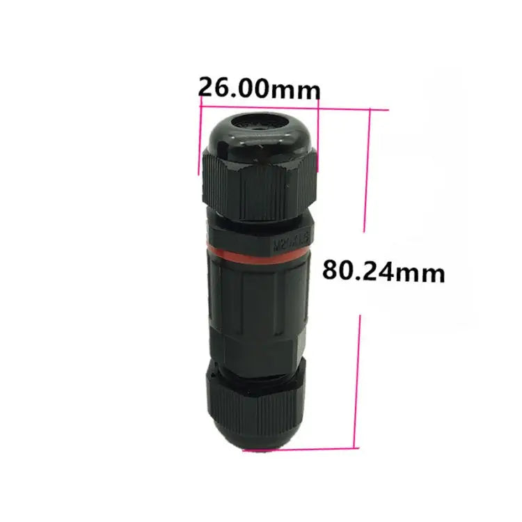 XYS20 IP68 Waterproof 3 Pin Straight Cable Connector XYS20 - XYS20