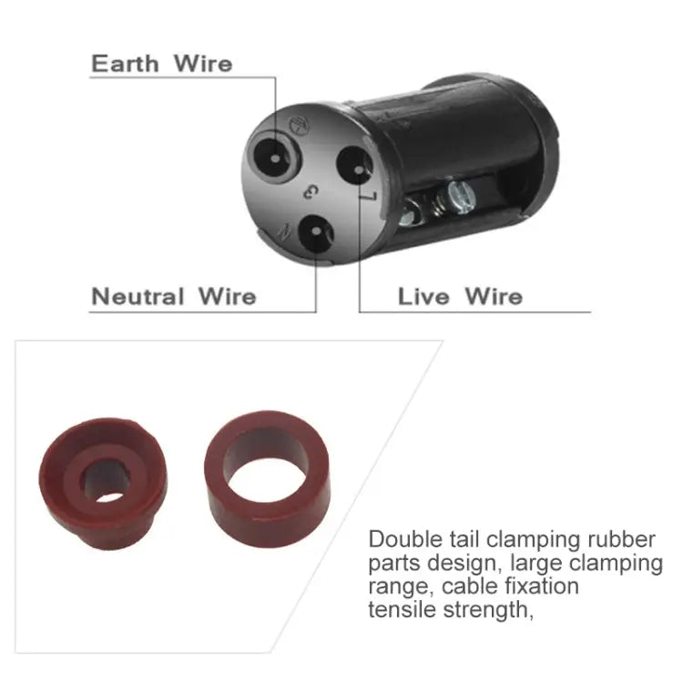 XYS20 IP68 Waterproof 3 Pin Straight Cable Connector XYS20 - XYS20