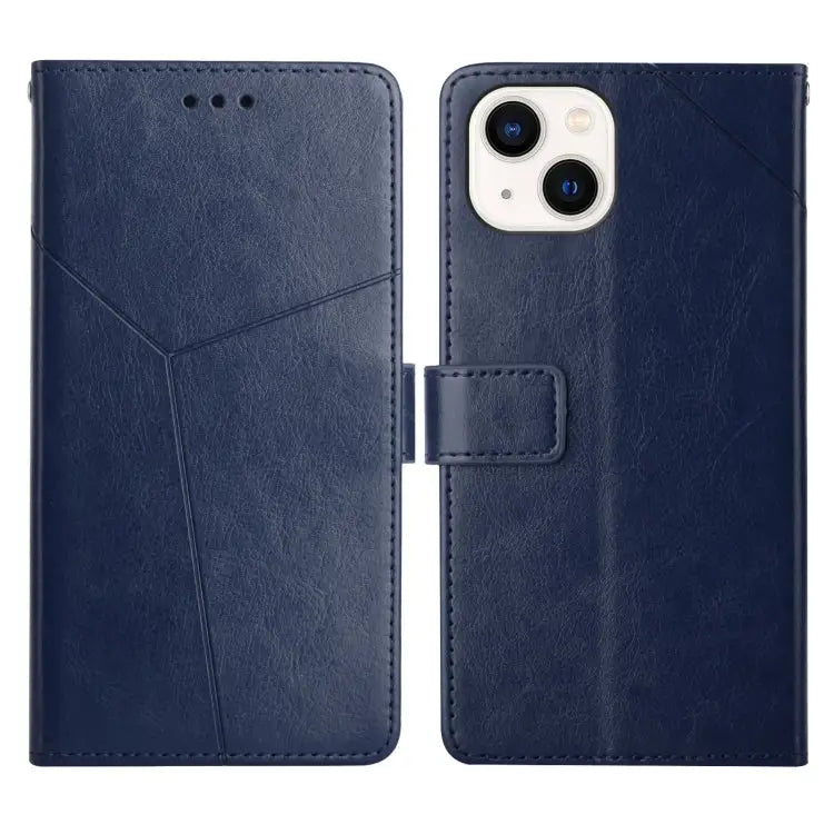 Y Stitching Horizontal Flip Leather Phone Case with Holder & Card Slots & Wallet & Photo Frame For iPhone 12 mini