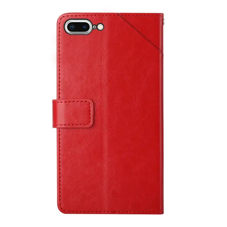 Y Stitching Horizontal Flip Leather Phone Case with Holder & Card Slots & Wallet & Photo Frame For iPhone 8 Plus / 7