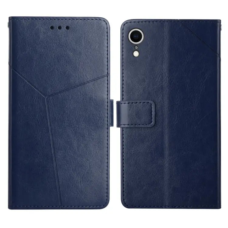 Y Stitching Horizontal Flip Leather Phone Case with Holder & Card Slots & Wallet & Photo Frame For iPhone XS / X
