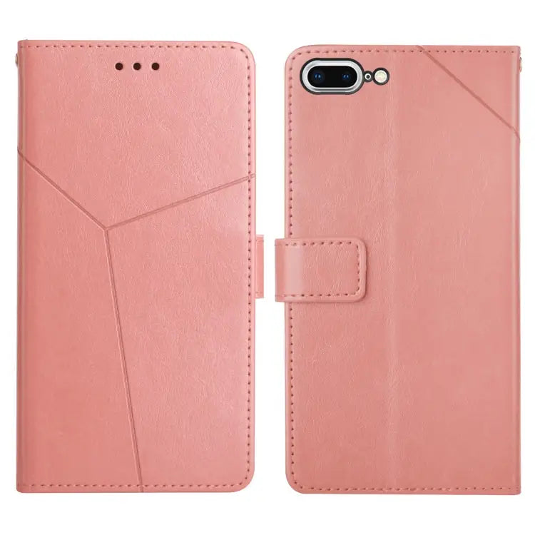 Y Stitching Horizontal Flip Leather Phone Case with Holder & Card Slots & Wallet & Photo Frame For iPhone 8 Plus / 7