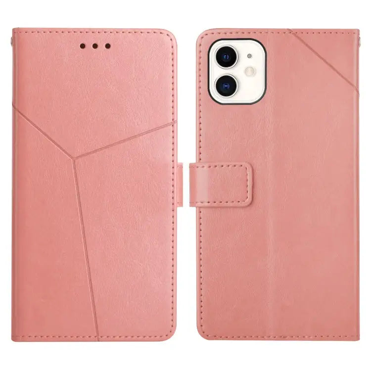 Y Stitching Horizontal Flip Leather Phone Case with Holder & Card Slots & Wallet & Photo Frame For iPhone 12 mini
