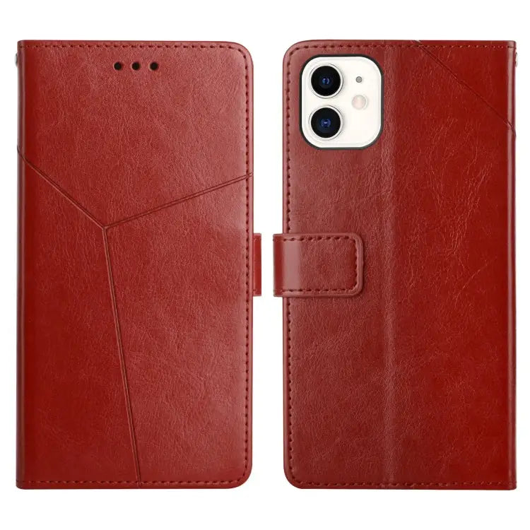 Y Stitching Horizontal Flip Leather Phone Case with Holder & Card Slots & Wallet & Photo Frame For iPhone 8 Plus / 7