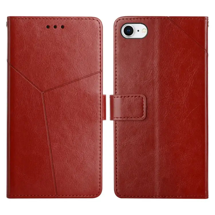 Y Stitching Horizontal Flip Leather Phone Case with Holder & Card Slots & Wallet & Photo Frame For iPhone 13 mini