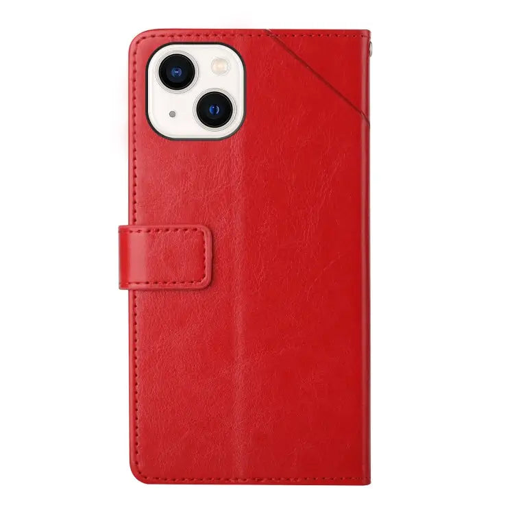 Y Stitching Horizontal Flip Leather Phone Case with Holder & Card Slots & Wallet & Photo Frame For iPhone 13 mini