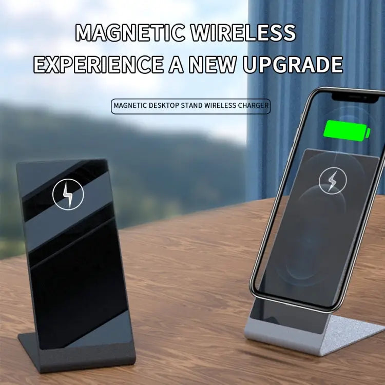 Y13 15W Magnetic Wireless Mobile Phone Holder Charger for iPhone - Silver