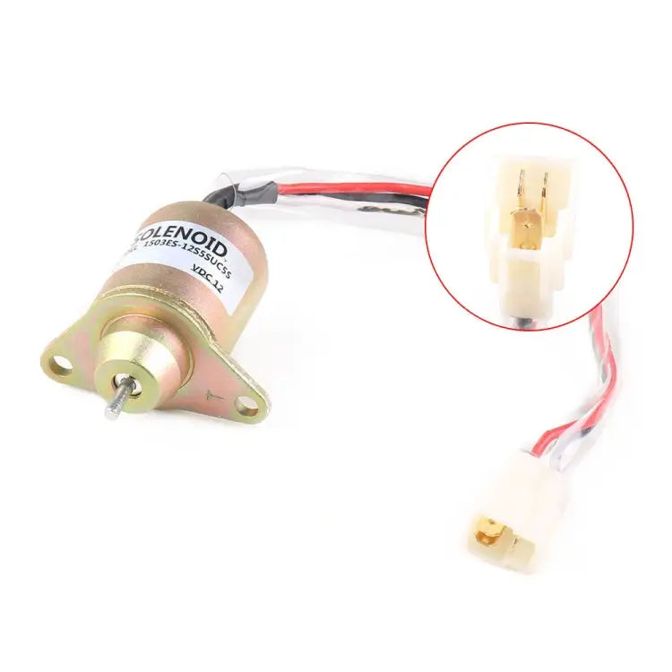 Yanmar Engine Flameout Solenoid Valve 1503ES-12S5SUC5S 1503ES-12S5SUC5S - 1503ES-12S5SUC5S