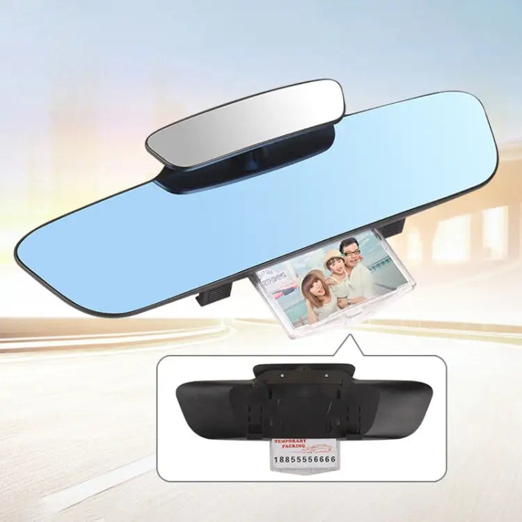 YC-193 Multifunctional Car Interior Rearview Mirror Large Field of Vision Anti-glare Auxiliary Car Blue Mirror - YC-193