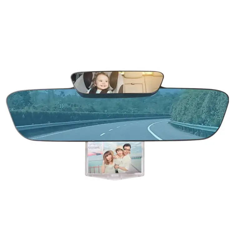 YC-193 Multifunctional Car Interior Rearview Mirror Large Field of Vision Anti-glare Auxiliary Car Blue Mirror - YC-193