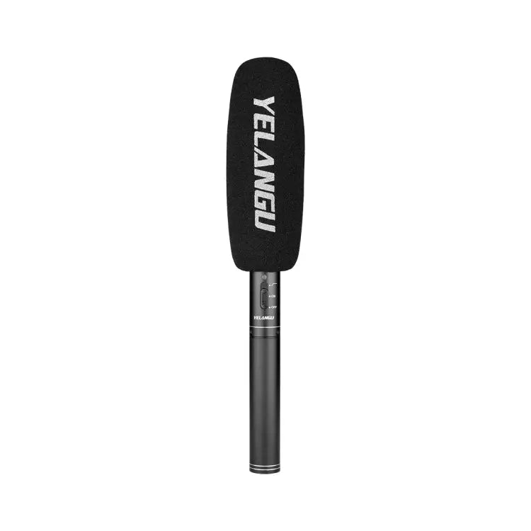 YELANGU YLG9933A MIC07 Professional Interview Condenser Video Shotgun Microphone with 6.5mm Audio Adapter & 3.5mm RXL
