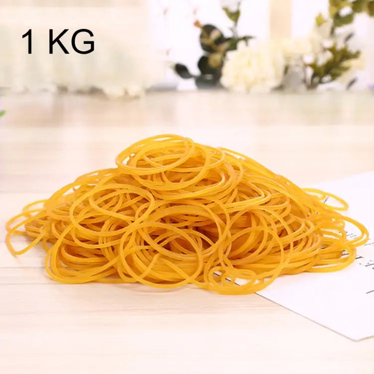 Yellow Sturdy Stretchable Elastic Rubber Bands School Office Supplies Stationery 1KG Per Bag Yellow - Yellow