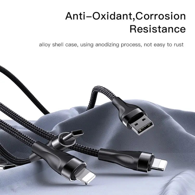 YESIDO CA111 1.2m 4A USB to Dual Type-C + Dual 8 Pin Charging Cable CA111 - CA111 - Apple Accessories