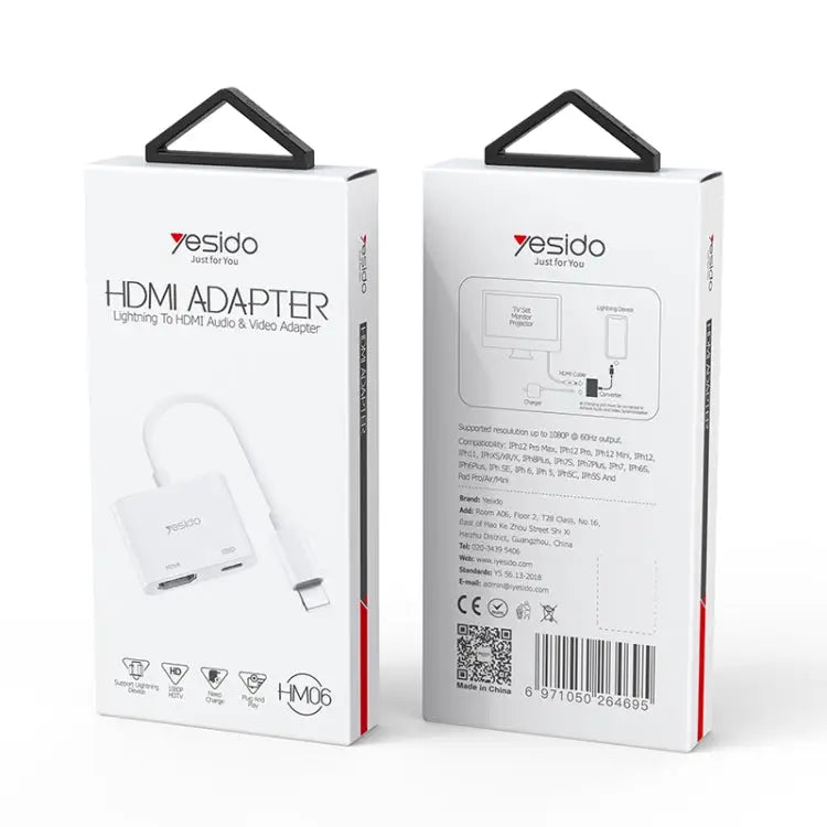 Yesido HM06 8 Pin to HDMI Audio Video Adapter - HM06
