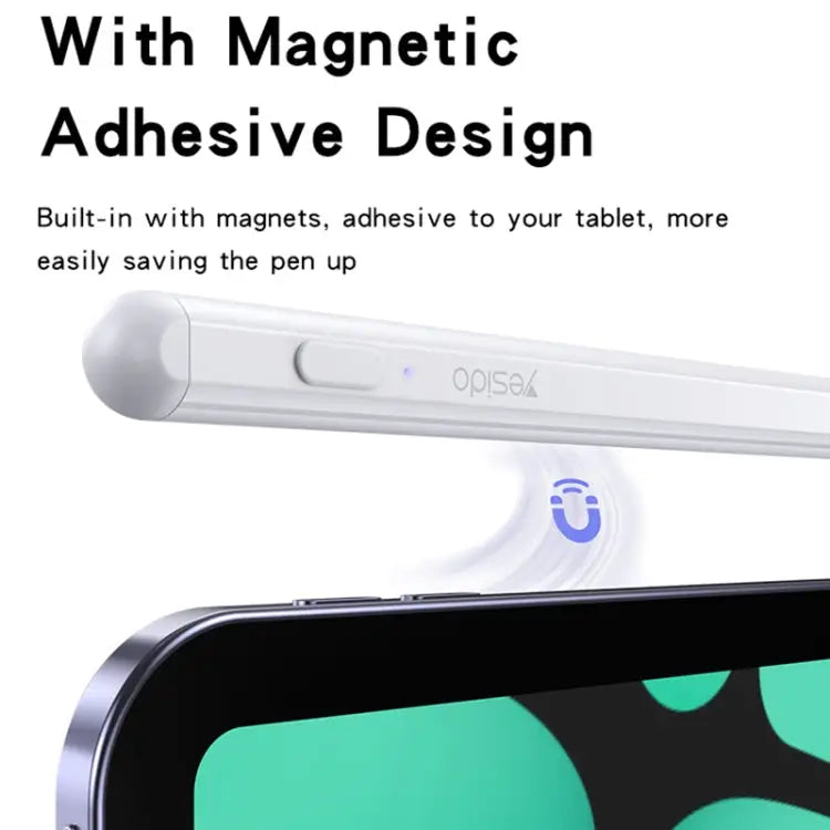 Yesido ST15 Anti-mistouch Magnetic Adhesive Active Universal Capacitive Stylus Pen ST15 - ST15 - Apple Accessories