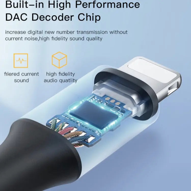 Yesido YAU35 8 Pin to 3.5mm AUX Audio Adapter Cable - YAU35