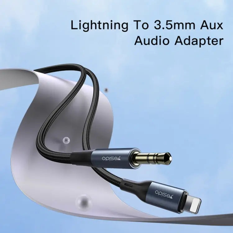 Yesido YAU35 8 Pin to 3.5mm AUX Audio Adapter Cable - YAU35
