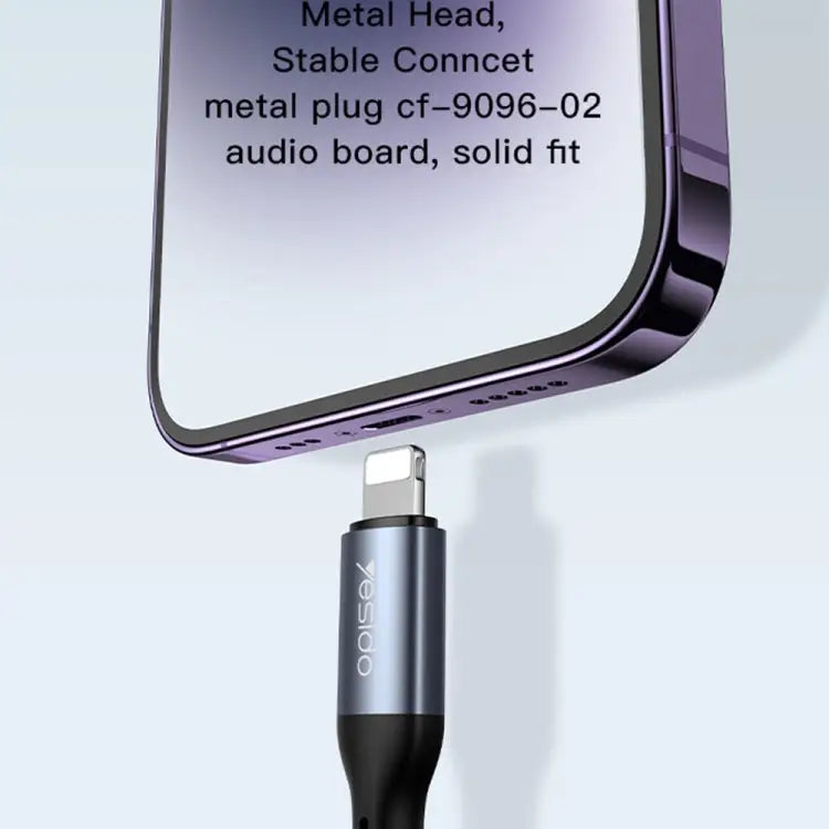 Yesido YAU37 8 Pin to 3.5mm Female Audio Adapter - YAU37