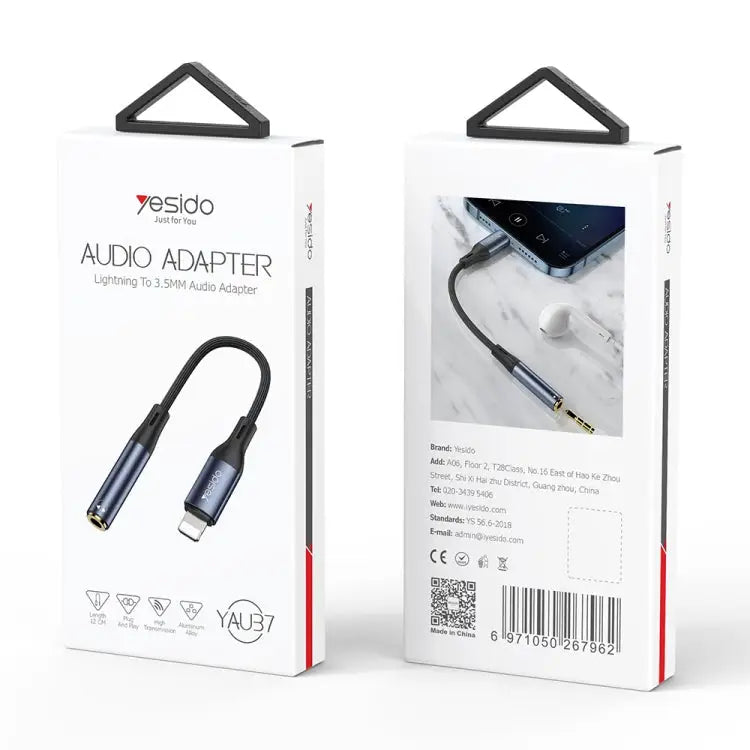 Yesido YAU37 8 Pin to 3.5mm Female Audio Adapter - YAU37