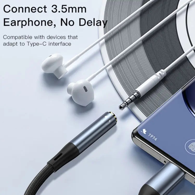 Yesido YAU38 Type-C to 3.5mm Female Audio Adapter - YAU38