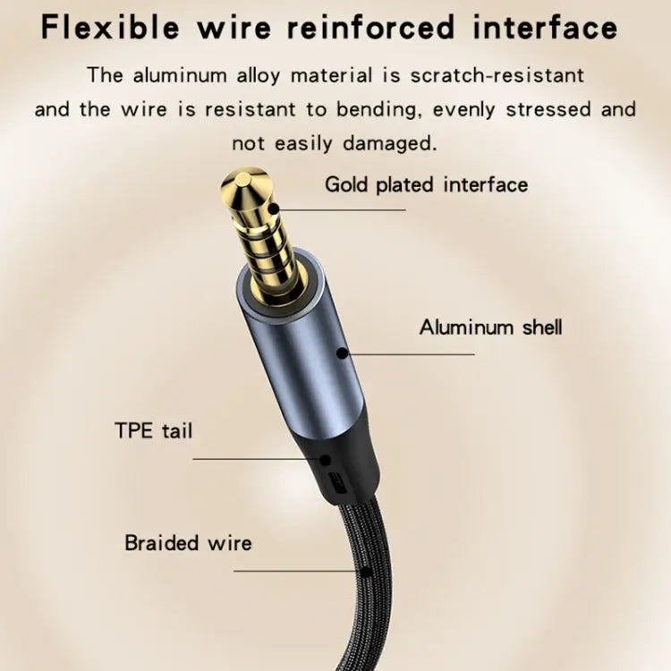 Yesido YAU43 3.5mm to 3.5mm AUX Audio Adapter Cable Length: 1m YAU43 - YAU43 - Apple Accessories