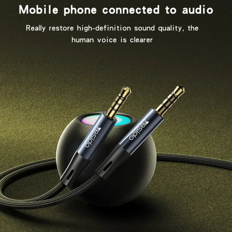 Yesido YAU43 3.5mm to 3.5mm AUX Audio Adapter Cable Length: 1m YAU43 - YAU43 - Apple Accessories