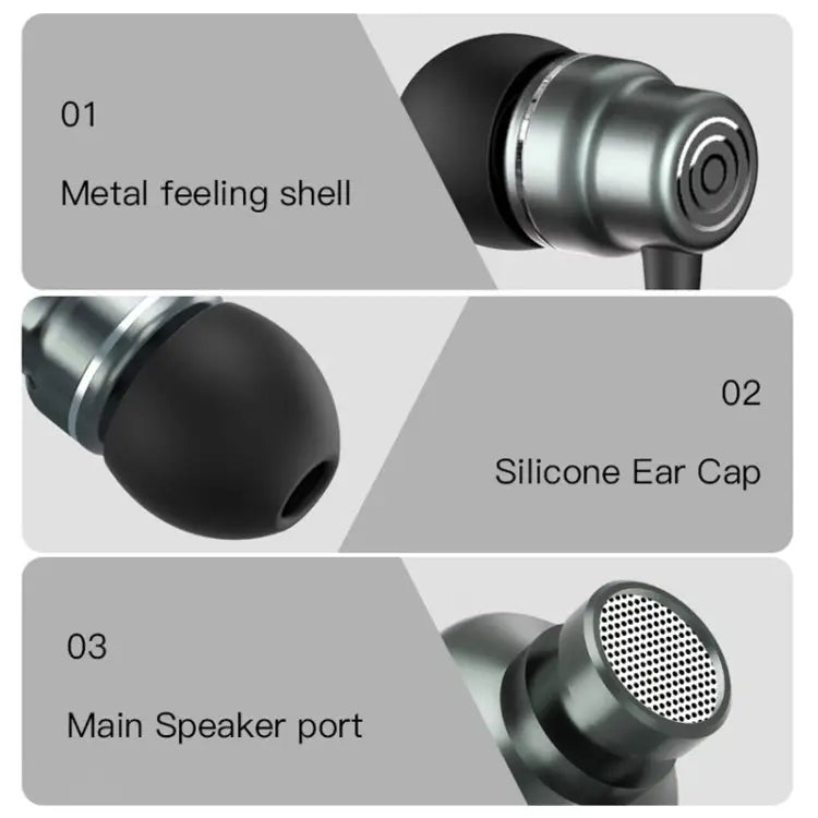 Yesido YH32 3.5mm In-Ear Wired Earphone Length: 1.2m - YH32