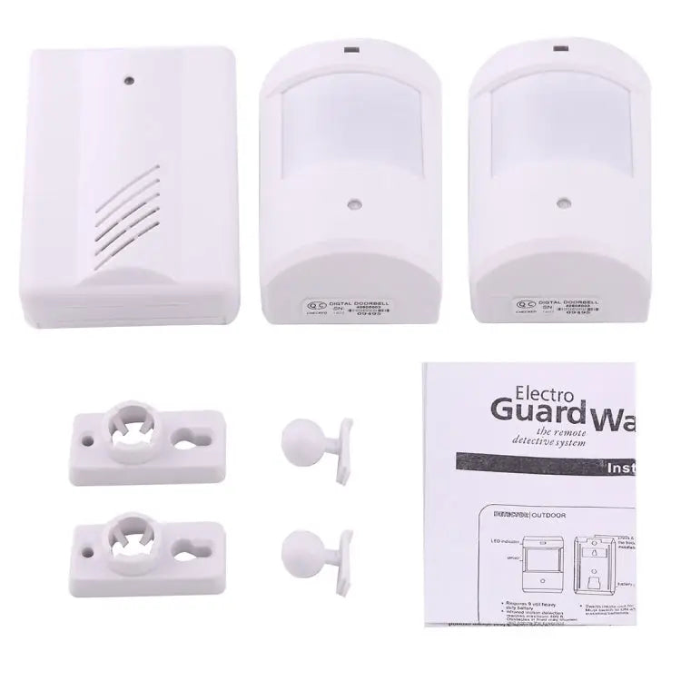 YF-0156 1 to 2 Good Safe Wireless Electro Guard Watch Remote Detective System Kit for Home Office 1 x Receiver + 2 x