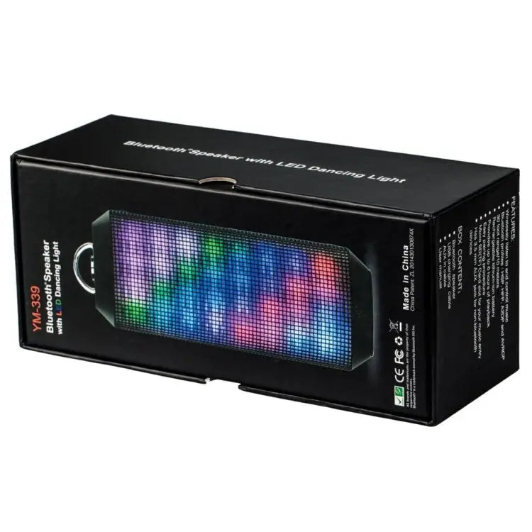 YM-339 2 x 5W Bluetooth Speaker with LED Lights Support TF Card