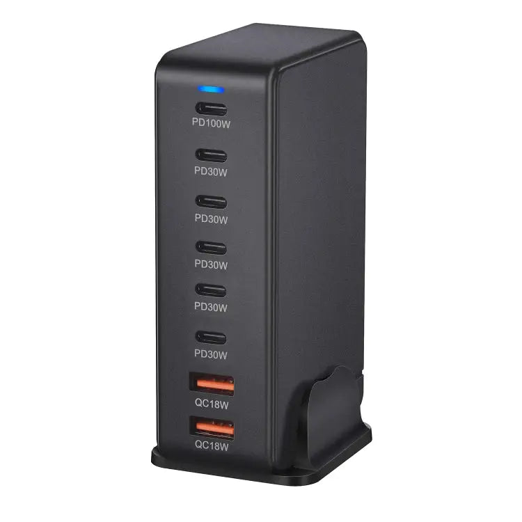YMX-986 286W 6 Type-C 2 USB 8-Ports Desktop Fast Charger US Plug UK Plug EU Plug AU Plug - Apple Accessories
