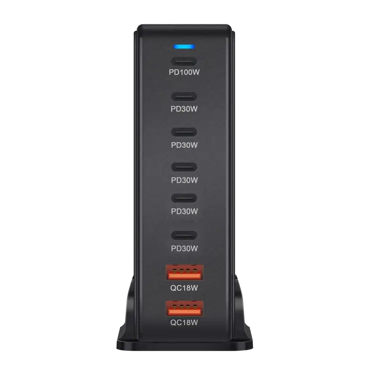 YMX-986 286W 6 Type-C 2 USB 8-Ports Desktop Fast Charger US Plug UK Plug EU Plug AU Plug - Apple Accessories