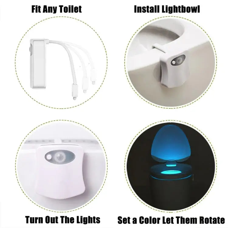 YouOKLight Motion Activated Toilet Nightlight LED Toilet Light Bathroom Washroom