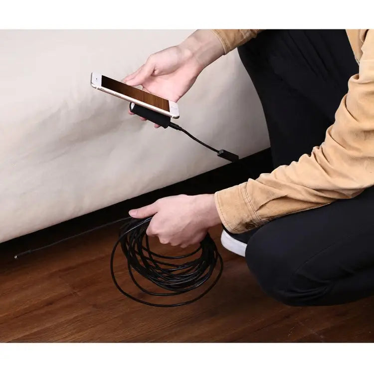 YPC110 8mm 2.0MP HD Camera WiFi Endoscope Snake Tube Inspection Camera with 8 LED Waterproof IP68 Lens Diameter: 8mm